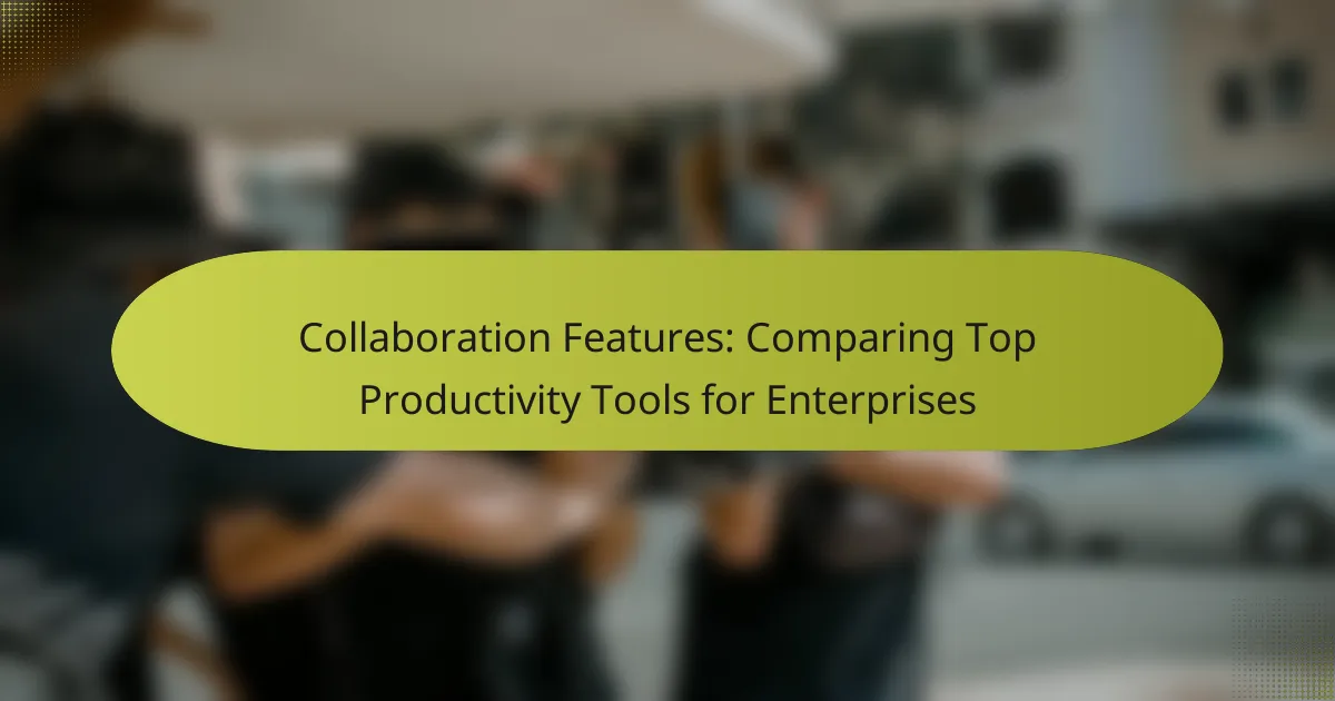 Collaboration Features: Comparing Top Productivity Tools for Enterprises