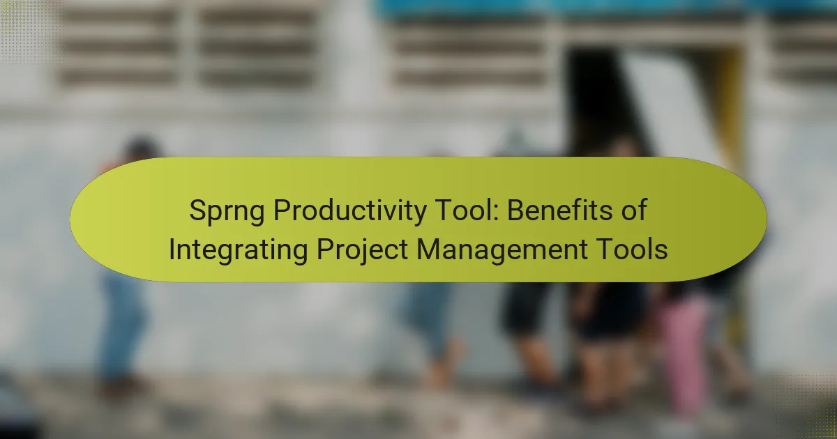 Sprng Productivity Tool: Benefits of Integrating Project Management Tools