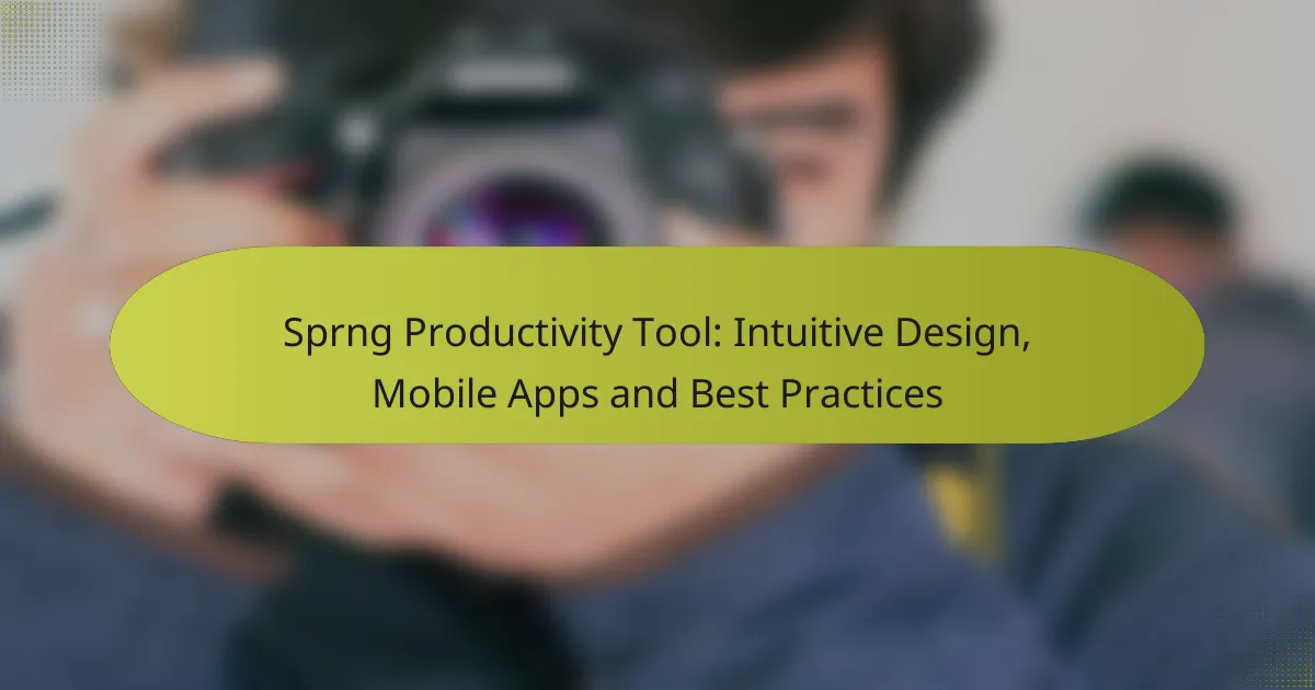 Sprng Productivity Tool: Intuitive Design, Mobile Apps and Best Practices