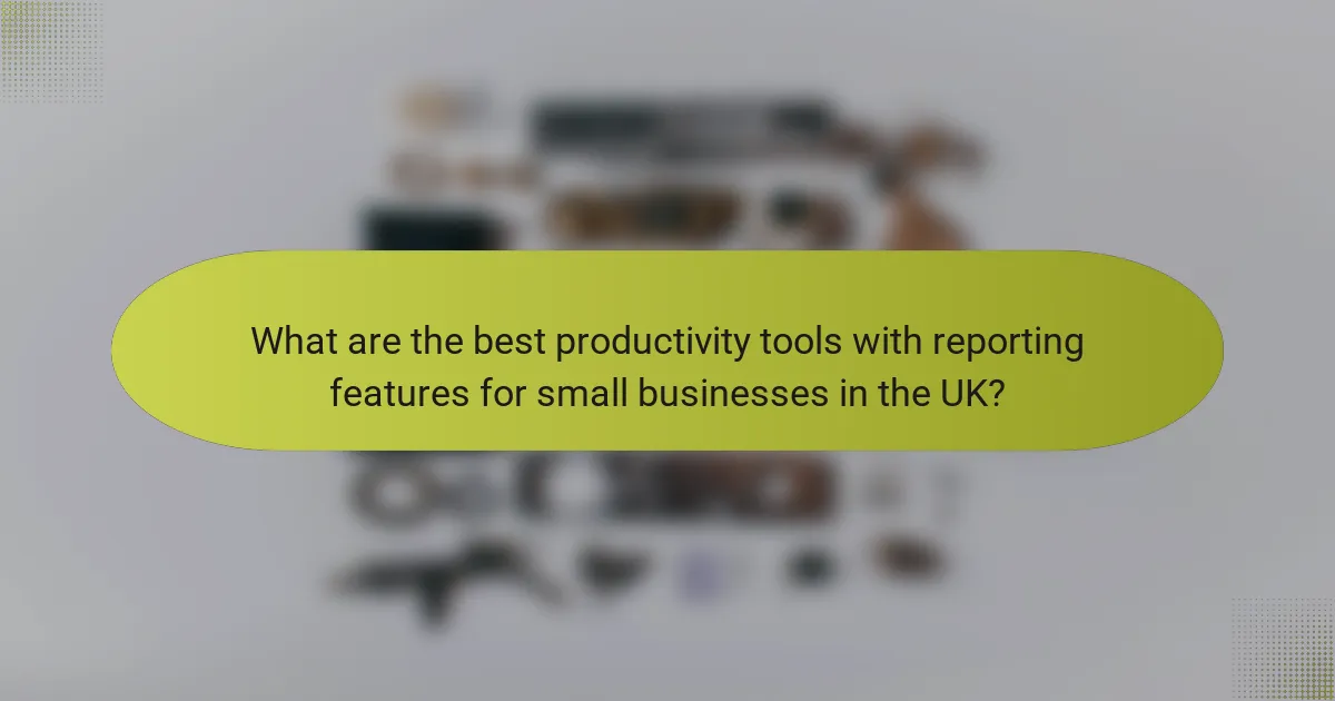 What are the best productivity tools with reporting features for small businesses in the UK?